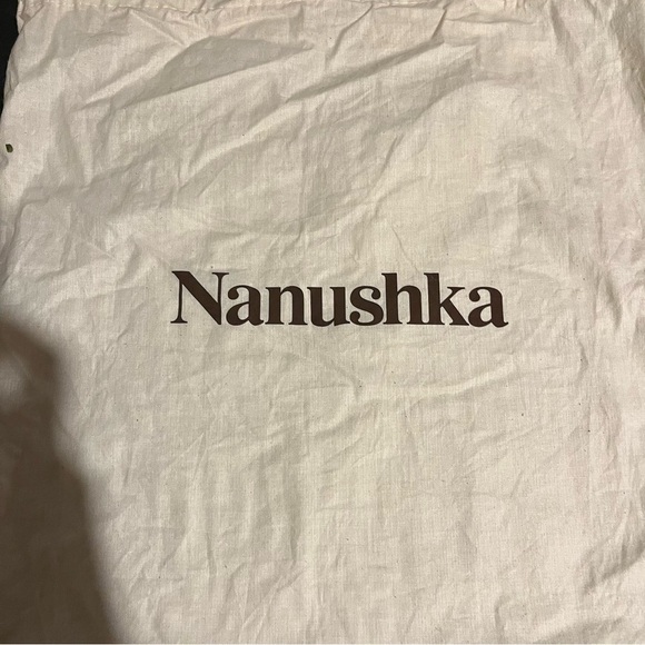 $844 Nanushka Women's Off Black The Busket Faux Leather Shoulder Purse Bag - Picture 7 of 10